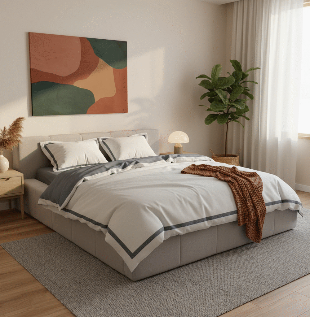 Комплект постільної білизни Constellation Milk (сатин)