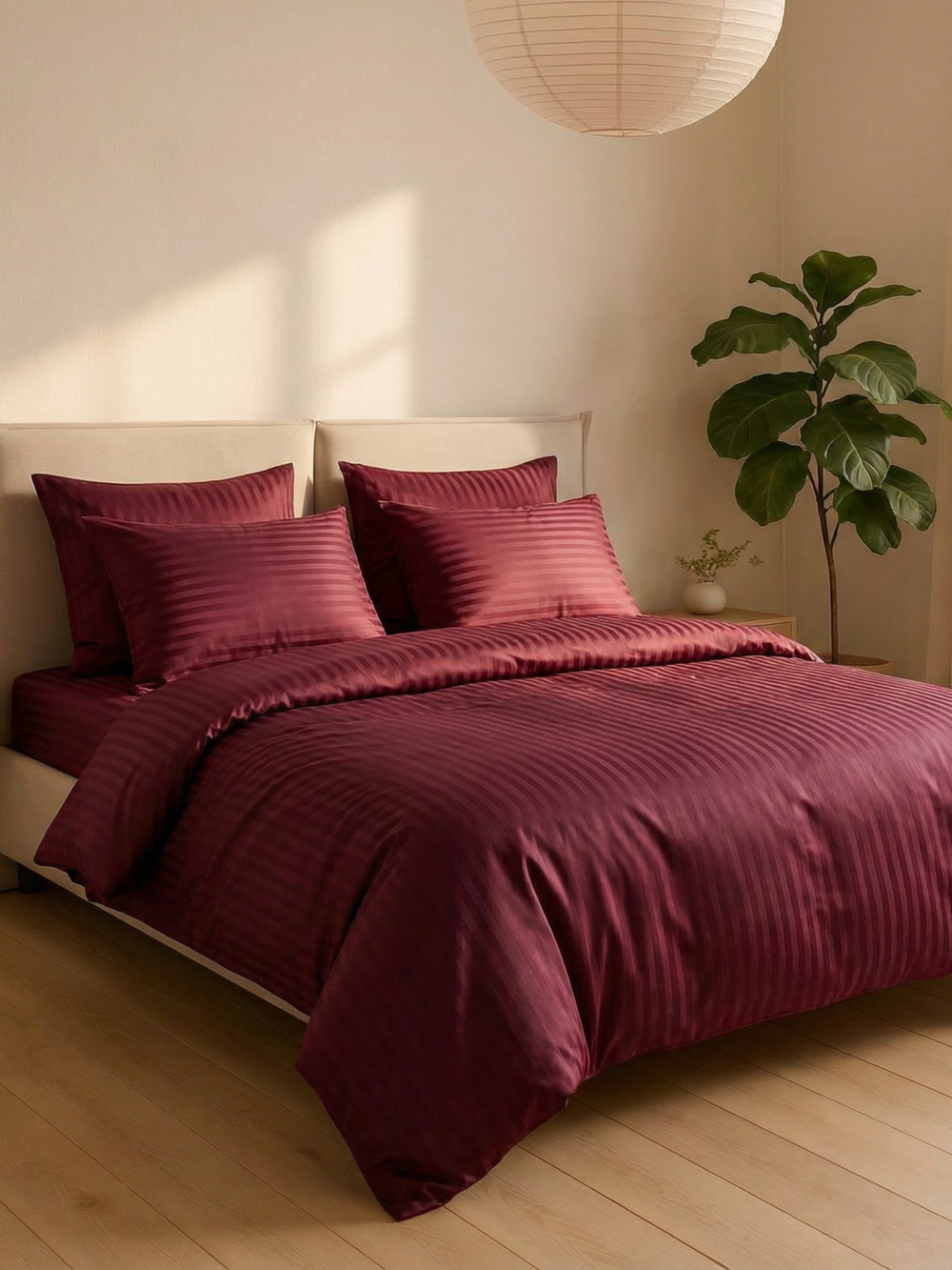 Комплект постільної білизни Сlaret (страйп сатин)